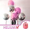Pearl Pink Foil Balloons 6pcs 22 Inch Large Round Foil Big Giant 4D Jumbo Inflatable Mirror Ball Mylar Balloons for Baby Shower Birthday Gender Reveal Tea Princess Party Decorations